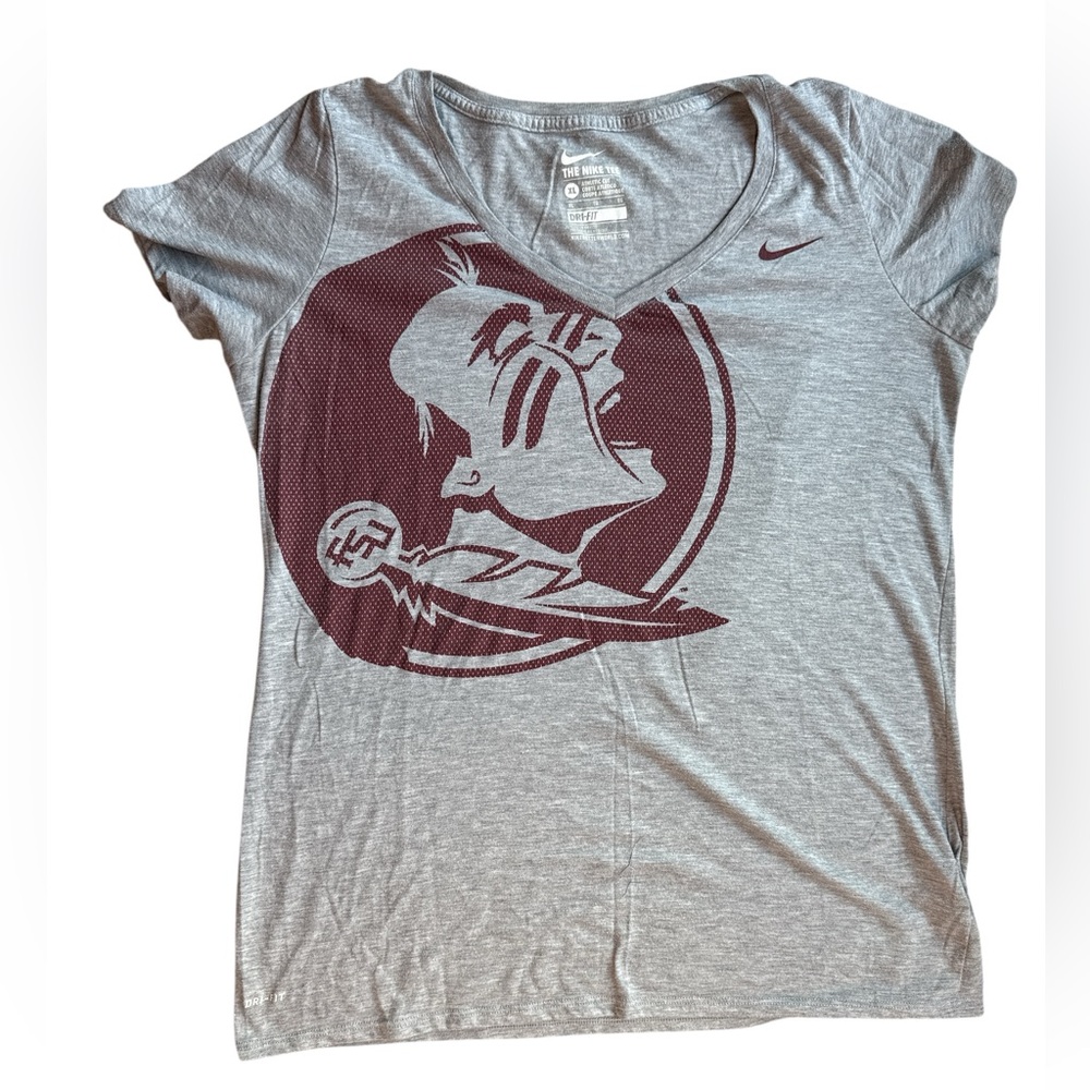 Nike Heather Gray and Garnet Tee